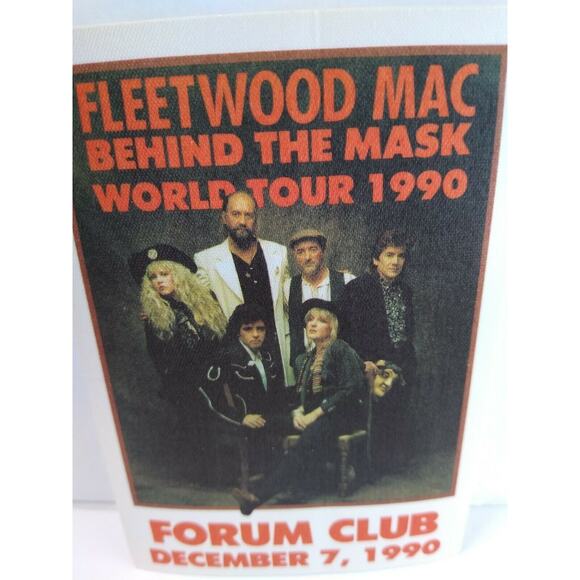 Fleetwood Mac Backstage Pass Original 1990 Rock Concert Stevie Nicks Band Photo - Picture 4 of 4